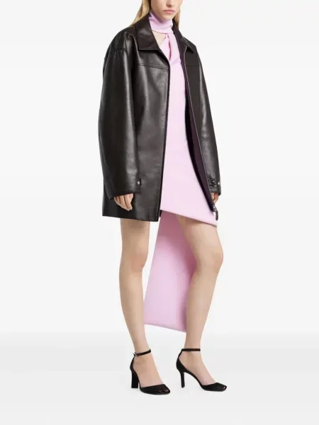 Geanta de piele Courreges maro
