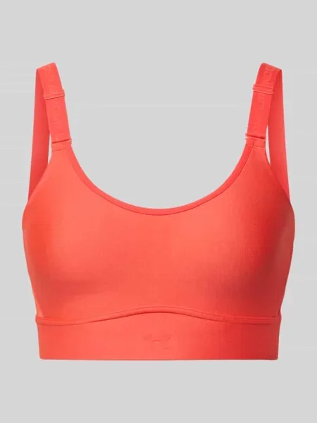 Biustonosz sportowy o kroju regular fit z nadruk z logo Model Infinity' Under Armour czerwony