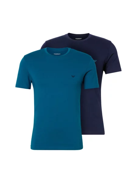 Emporio Armani Tričko světlemodrá / tmavě modrá