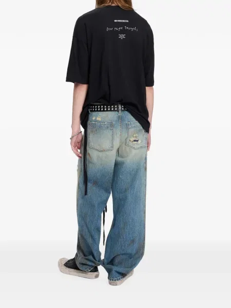 Tricou Ann Demeulemeester cu imagine negru