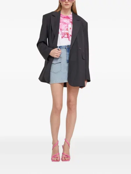 Fustă din denim Desigual albastru