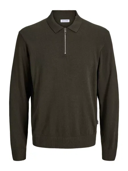 JACK & JONES Pulover JJEEmil închis verde