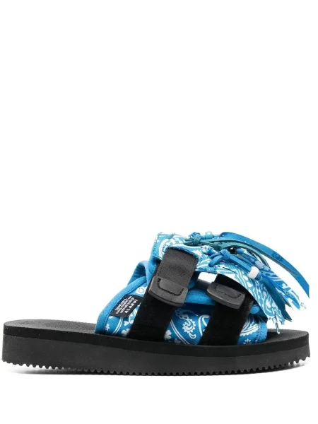 Sandale Alanui X Suicoke cu imagine cu model paisley albastru