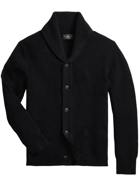 Cardigan Ralph Lauren Rrl din cașmir negru