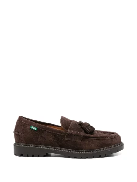 Pantofi loafer Polo Ralph Lauren din piele de căprioară maro