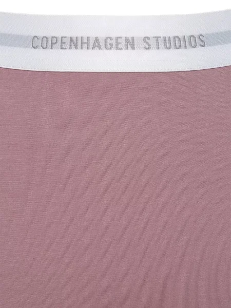 Copenhagen Studios Dlhé spodky svetlofialová biela