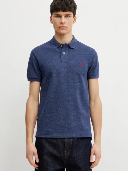 Polo Ralph Lauren Polo Μπλε Slim Fit κόκκινο