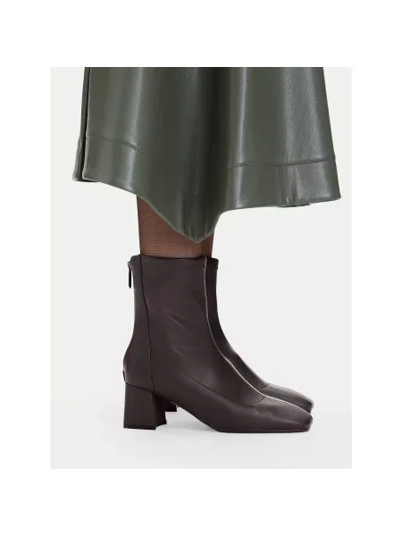 Μποτάκια Nine West 01 καφέ