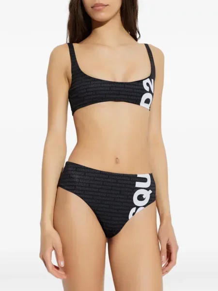 Bikini Dsquared2 cu imagine negru