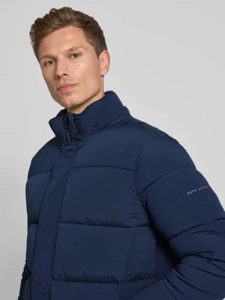Kurtka Pepe Jeans z kapturem niebieska