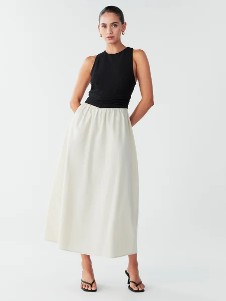 BWLDR Rochie Linda negru / perlat alb