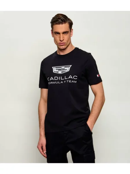 Tommy Hilfiger Tricou | Tommy Hilfiger X Cadillac Formula 1 Team negru