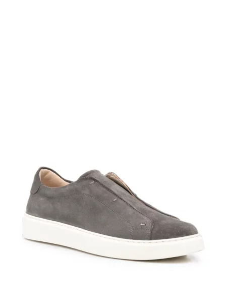 Szarvasbőr slip on sneaker Eleventy szürke