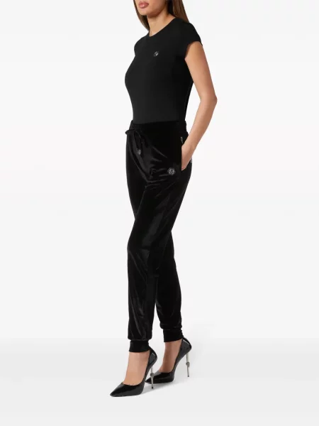 Kelnės Philipp Plein velvetinės juoda