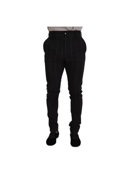 Сhinosy Dolce And Gabbana wełniane czarne