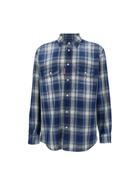 Koszula Dsquared2 retro niebieska