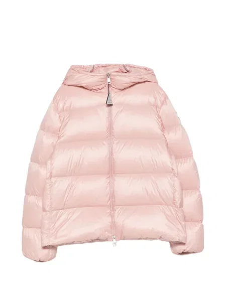 Geacă Moncler cu glugă roz