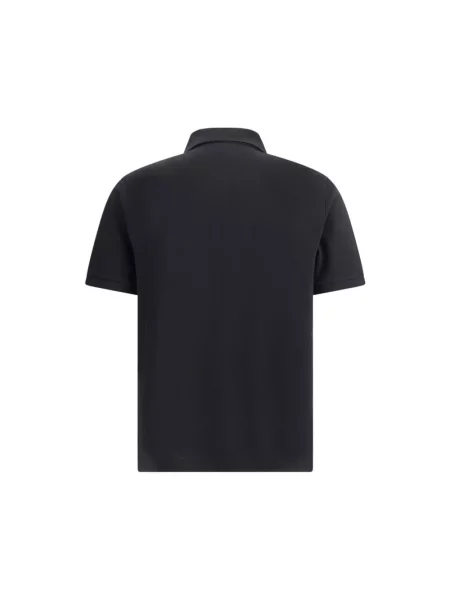 Koszulka polo Saint Laurent z logo czarna