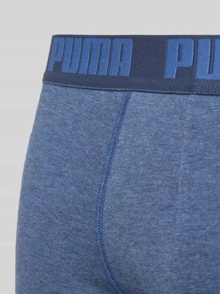 Obcisłe bokserki z detalem z logo w zestawie 2 szt. Puma niebieskie