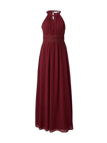 VILA Rochie de seară VIMILINA merlot roșu