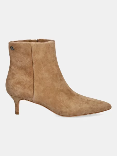 Botki LAUREN RALPH LAUREN brązowe