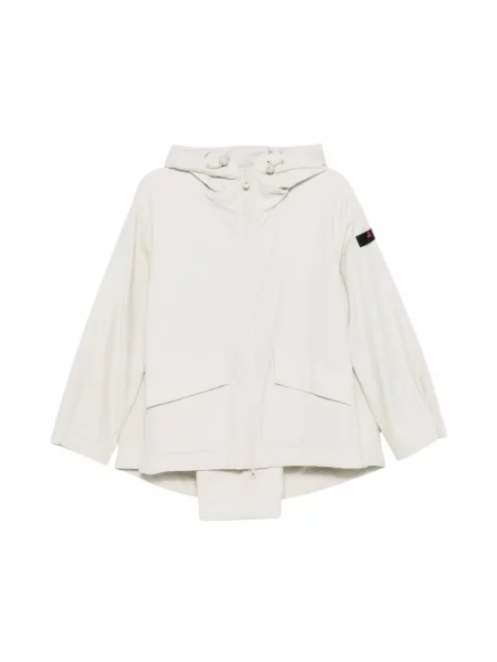Kurtka z kapturem Peuterey z kapturem biała