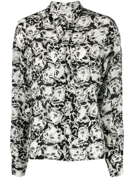 Cămașă Philosophy Di Lorenzo Serafini de mătase negru