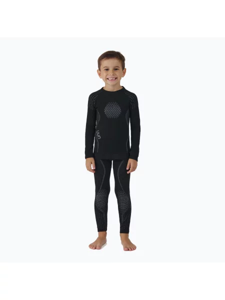 Set de lenjerie termoactivă pentru copii UYN Junior Visyon black negru
