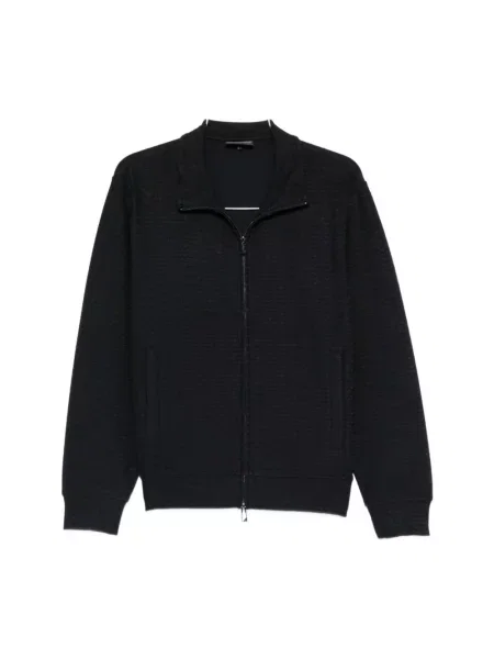 Dzianinowy sweter Emporio Armani czarny