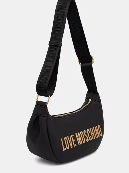 Love Moschino crossbody kabelka dámska z imitácie kože čierna