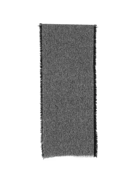 Fular Faliero Sarti cu model herringbone gri