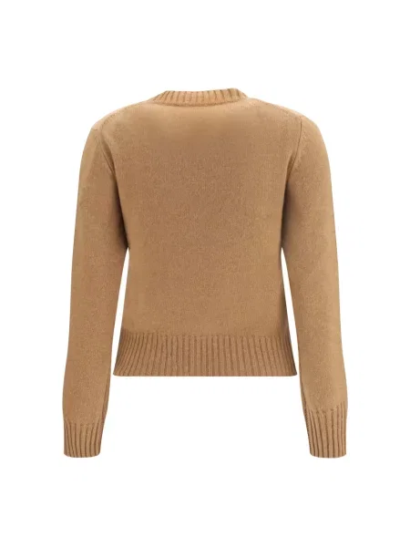 Sweter Ami Paris brązowy