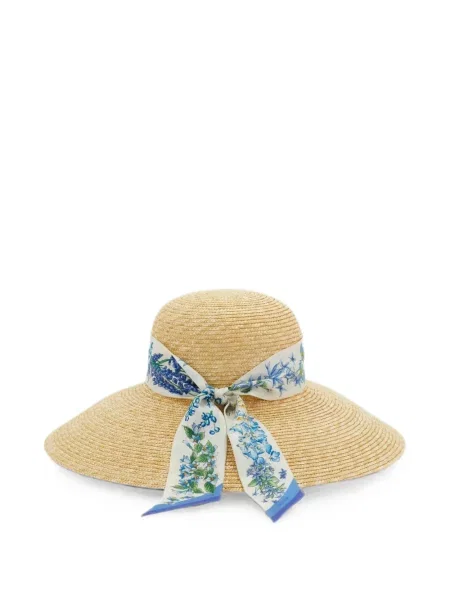 Căciulă Ferragamo de mătase cu model floral cu imagine