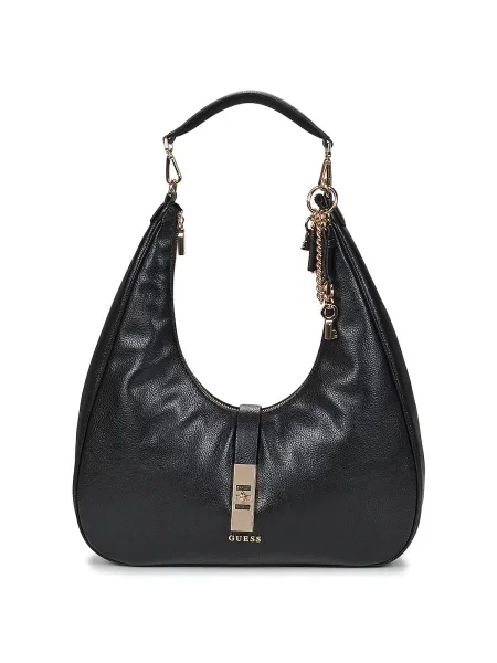 Geanta hobo Guess negru