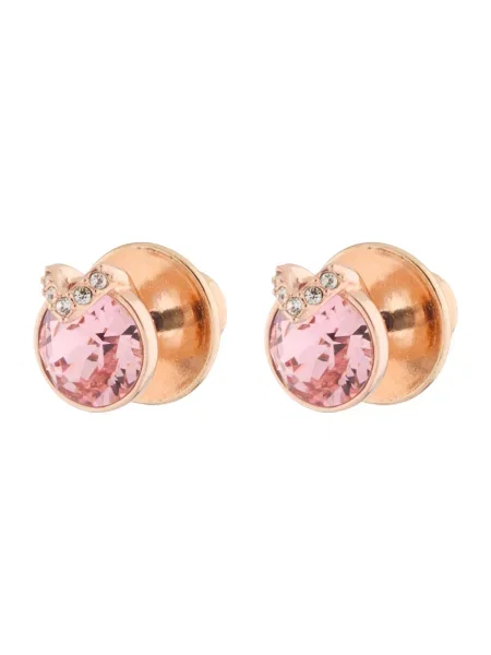 Swarovski Cercei auriu / rosé / transparent roz