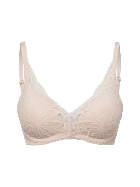 Triumph Biustonosz na fiszbinach Body Make-Up Illusion Lace Kobiety jednolity beżowy