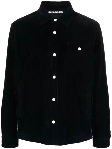Geacă Palm Angels de catifea cord cu dungi albastru