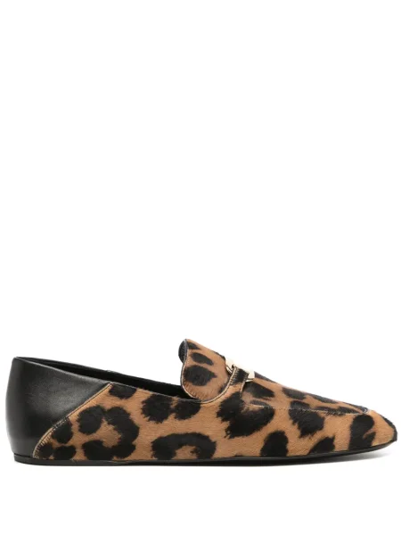 Bőr loafer Ferragamo barna