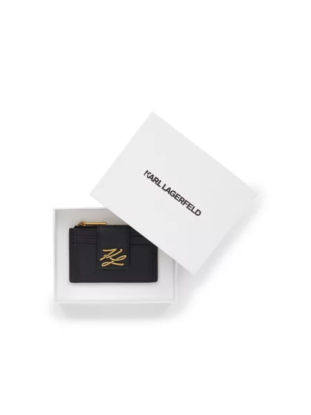 Karl Lagerfeld Pénztárcák K/Autograph Kartenetui mit Reißverschluss fekete
