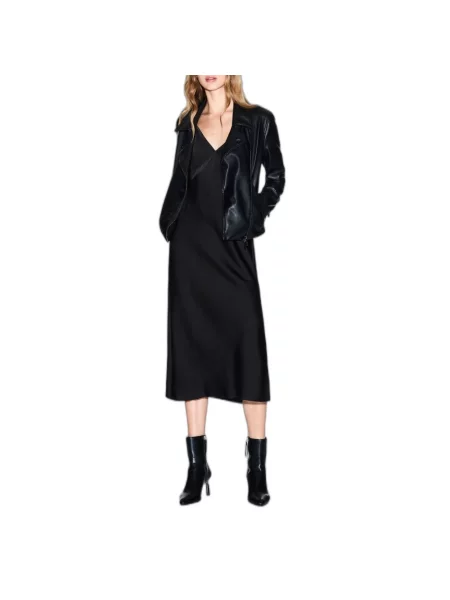 Kurtka skórzana Armani Exchange czarna