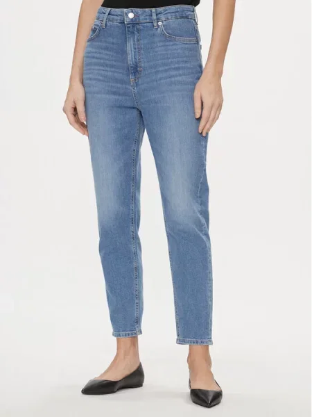 Jeans hlače Boss modra