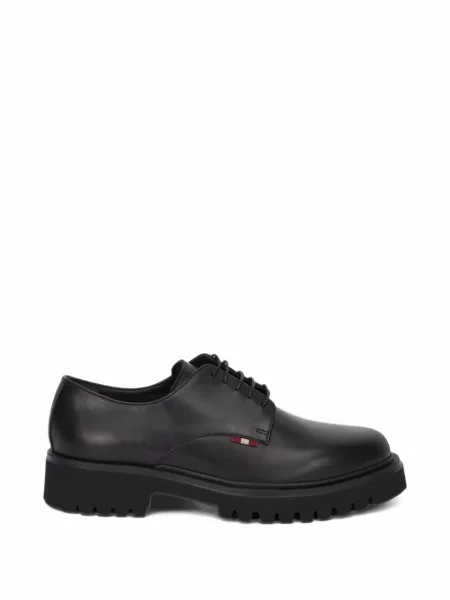 Pantofi derby Bally cu șireturi din piele negru