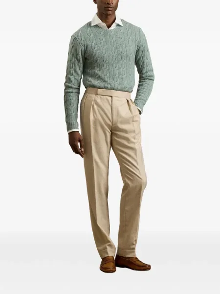 Pantaloni Ralph Lauren Purple Label plisate violet
