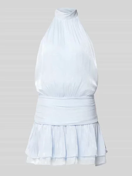 Sukienka mini z wiązaniem wokół szyi z tasiemką w talii Gina Tricot