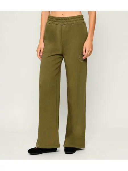 Gaëlle Paris Pantaloni de trening | Straight fit verde