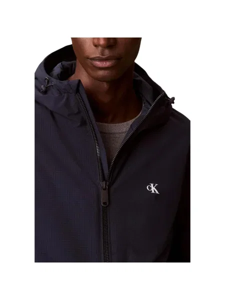 Geacă de blugi Calvin Klein Jeans albastru