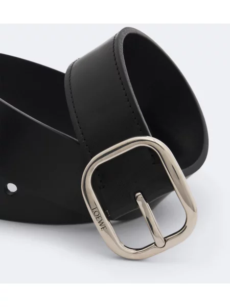 Cu centură curea Loewe din piele negru