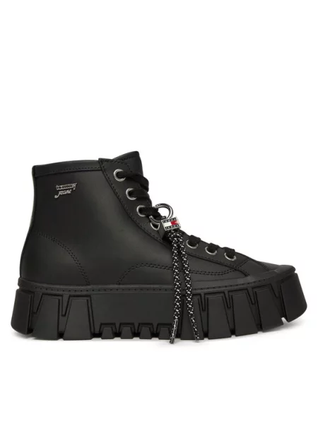 Tommy Jeans Laisvalaikio batai Tjw Platform Sneaker Leather Mc juoda