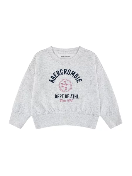 Abercrombie & Fitch Sweater majica svijetlosiva / lubenica roza crna