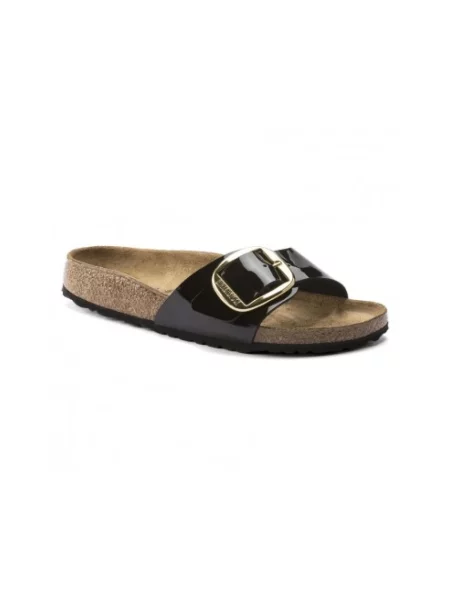 Klapki Birkenstock skórzane czarne